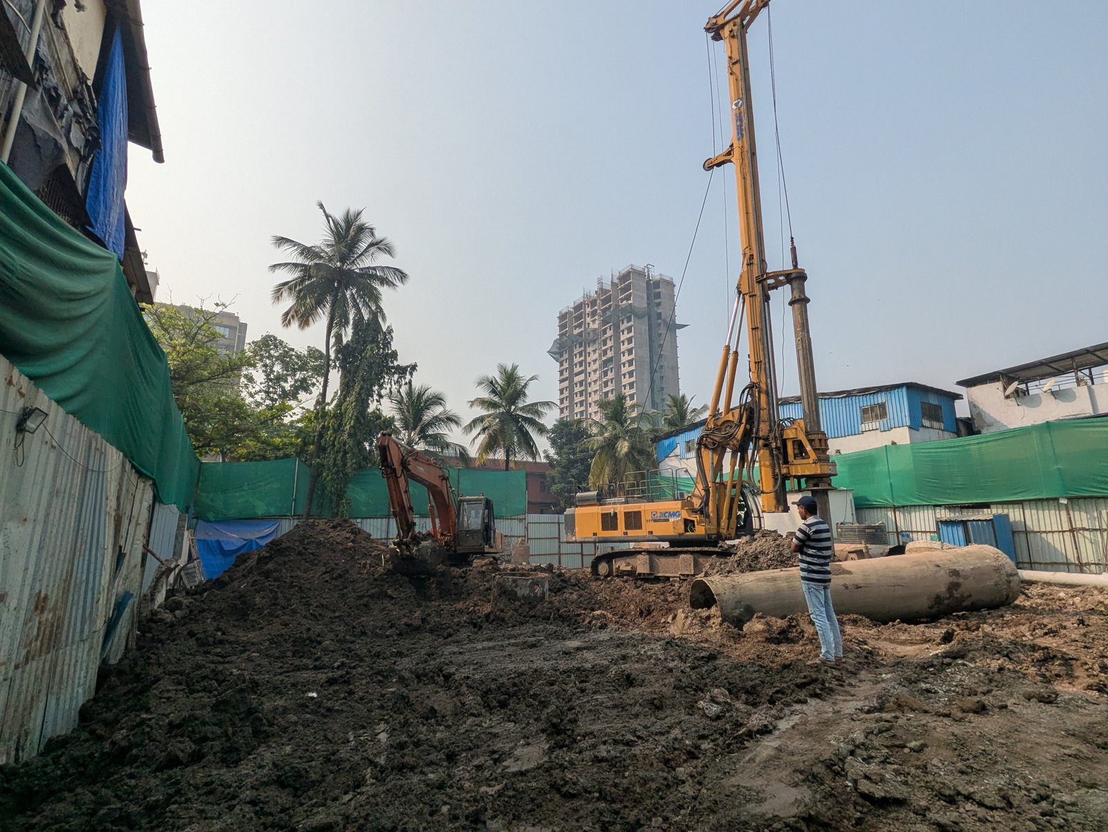 Construction piling project